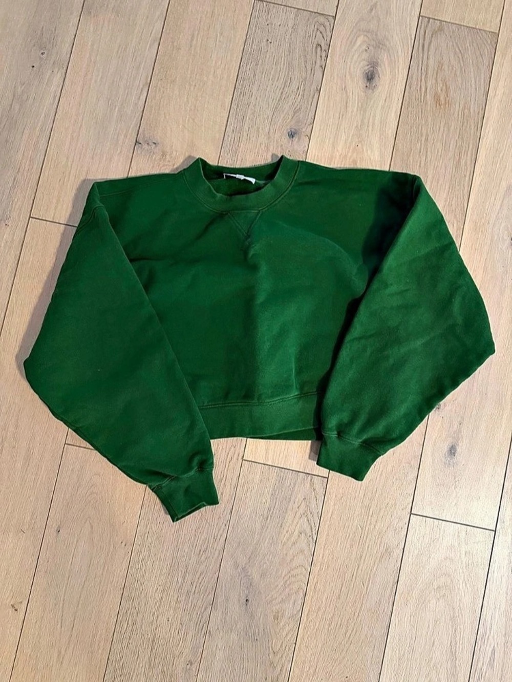 Reformation Grace Cropped Vintage Oversized Crewneck Sweatshirt - size small - Picture 5 of 8